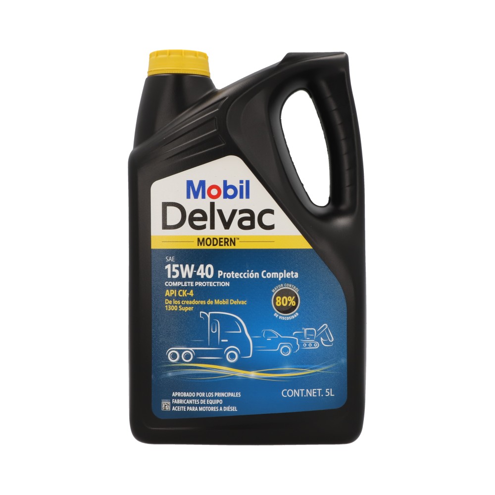 Aceite para motores a diésel SAE 15W-40 API CK-4, garrafa 5 litros