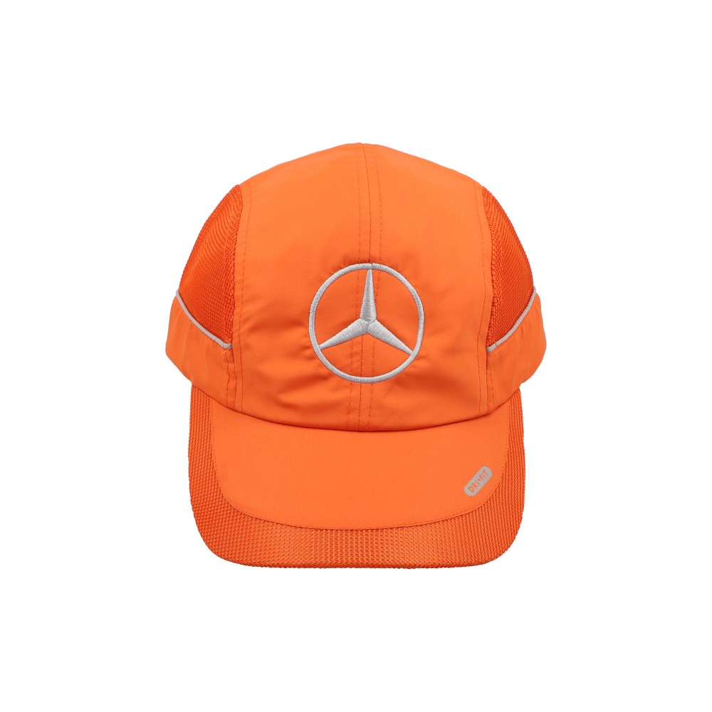 Gorra dry fit naranja, Marca Mercedes-Benz