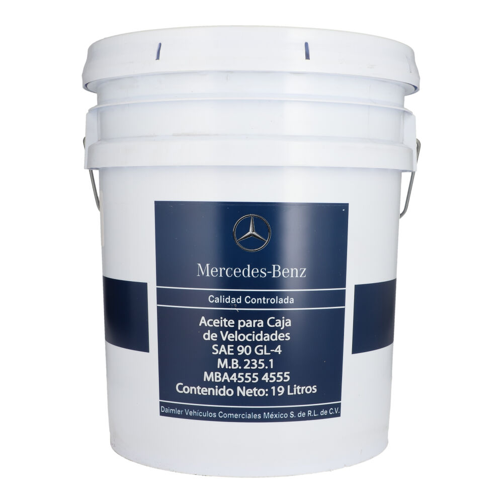 Aceite para caja de velocidades SAE 90 GL-4 M.B.235.1, cubeta 19 litros, Marca Mercedes-Benz image number 0