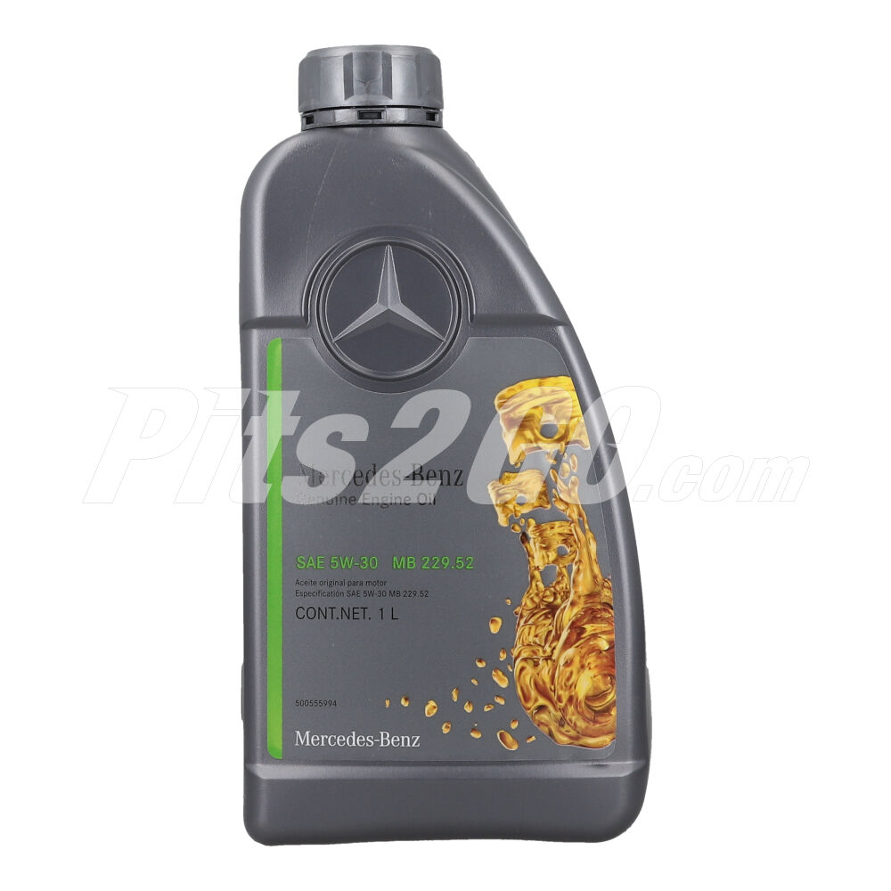 Aceite para motor SAE 5W-30 MB 229.52, 1 litro, Marca Mercedes-Benz