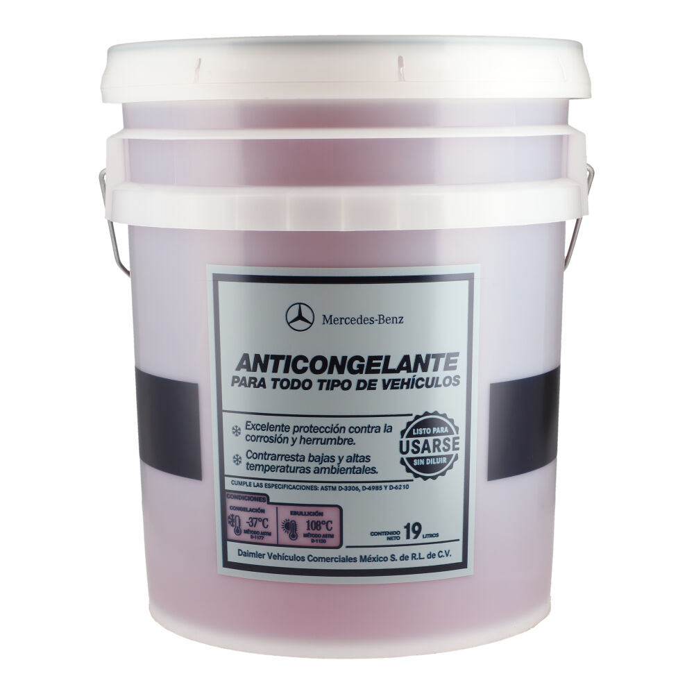 Anticongelante rosa cubeta 19 litros