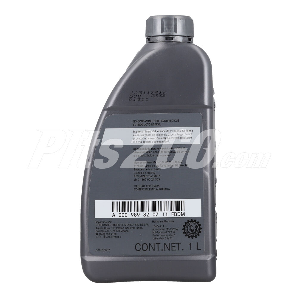 Aceite para motor SAE 5W-30 MB 229.52, 1 litro, Marca Mercedes-Benz image number 1